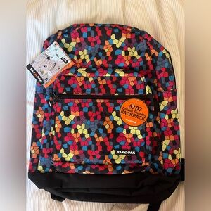 NWT Yak Pak Multi Colored 6706 Deluxe Backpack
